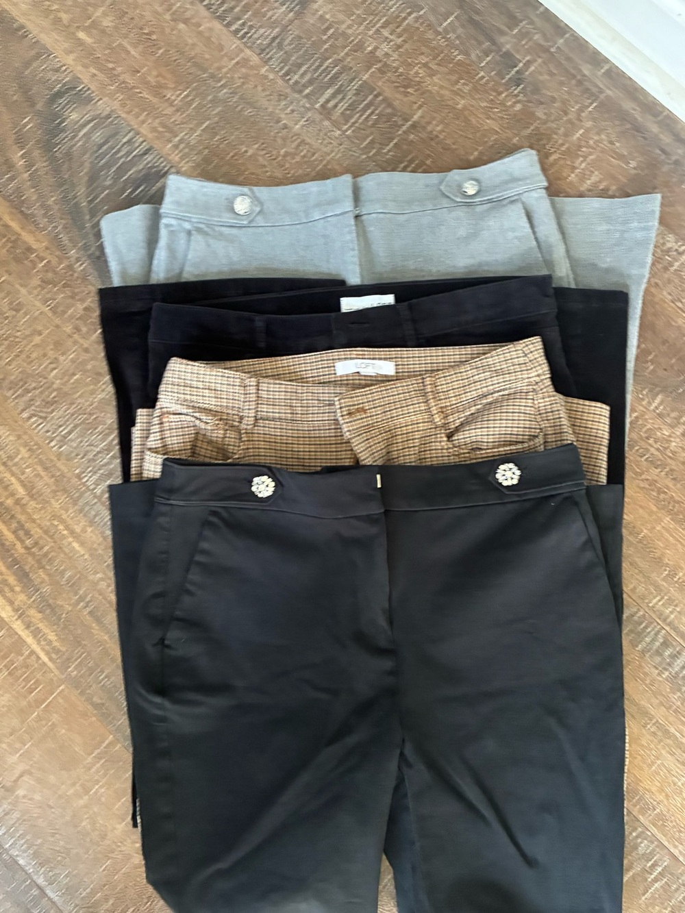 FOUR LOFT Women's Pants in Black, Gray, Tan 10P, 12
